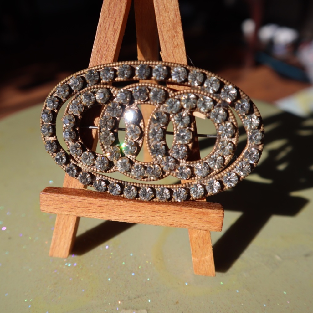 Victorian Crystal Brooch